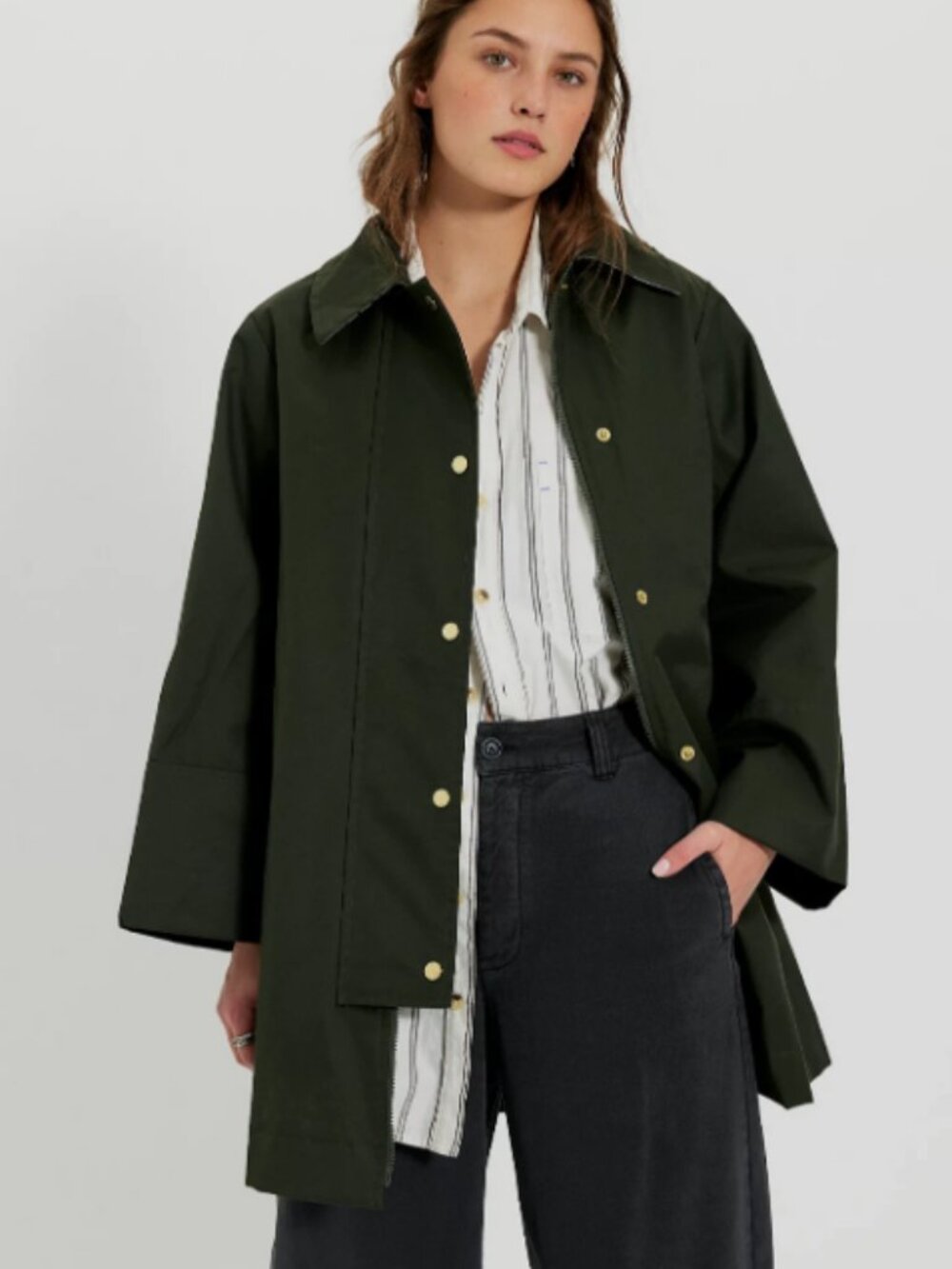 Barbour FIA CAPED (Removable )TWILL Water Resistant Jacket MSRP$420 British Chic - Picture 3 of 16